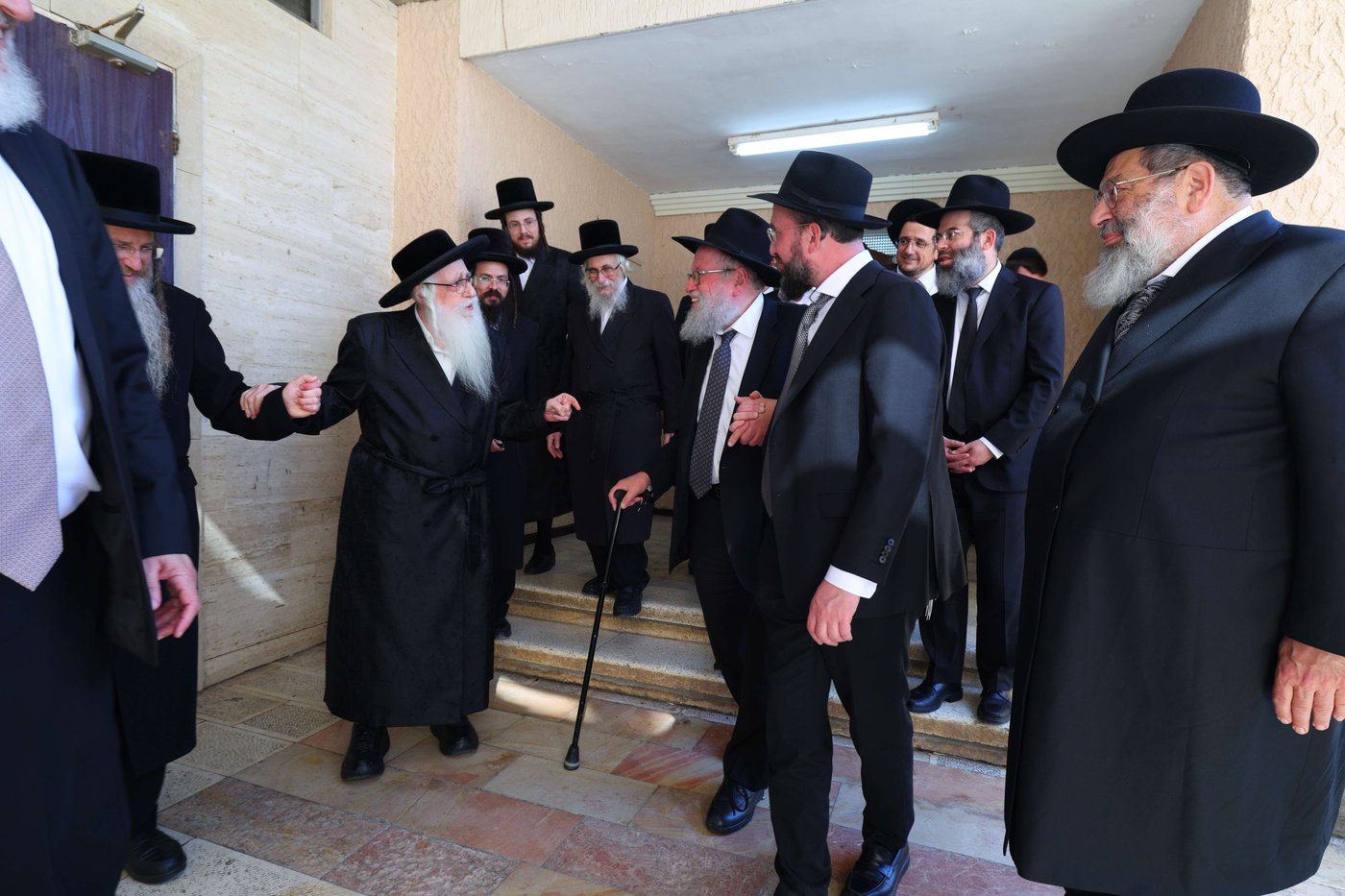 משלחת ראשי הישיבות אצל האדמו"ר מצאנז