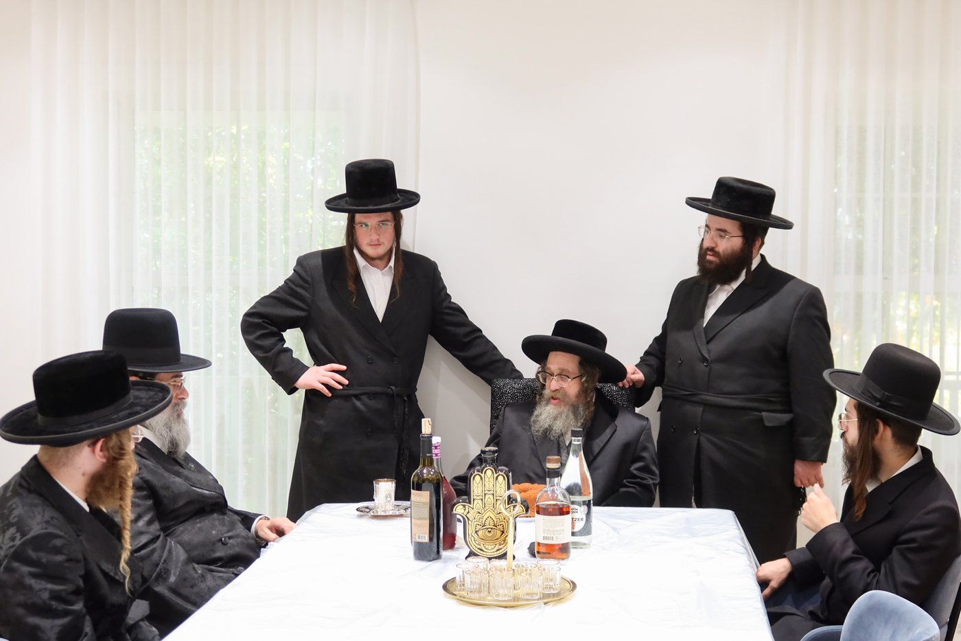 האדמו"ר מקרעטשניף סיגעט בביקור בארה"ב