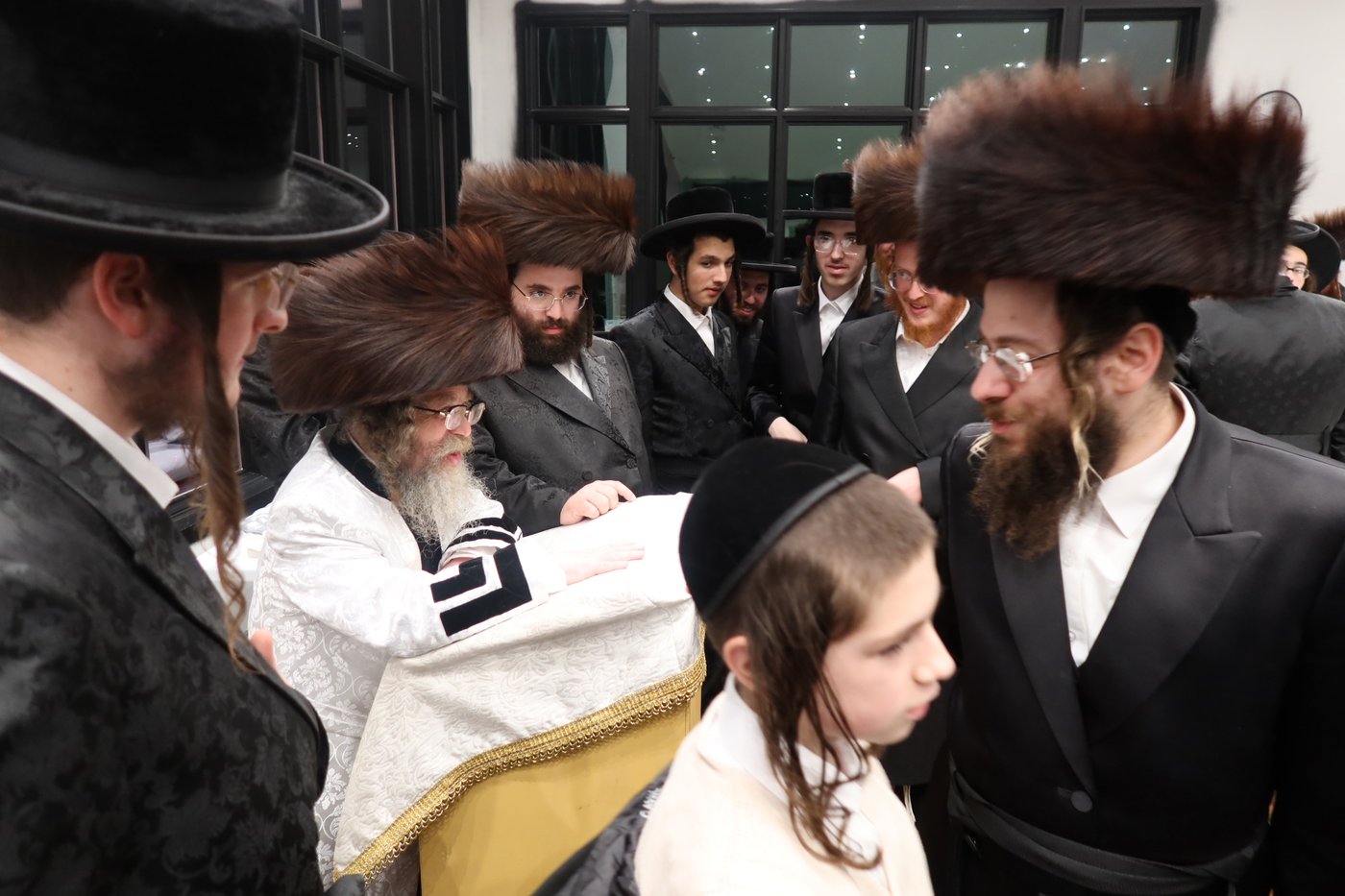האדמו"ר מקרעטשניף סיגעט בביקור בארה"ב