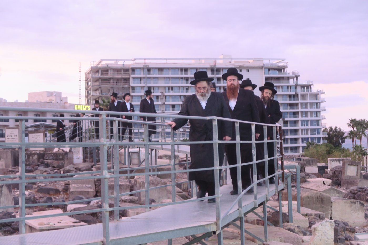 האדמו"ר מסטוטשין שליט"א בטבריה | צילום: מ. אדלר