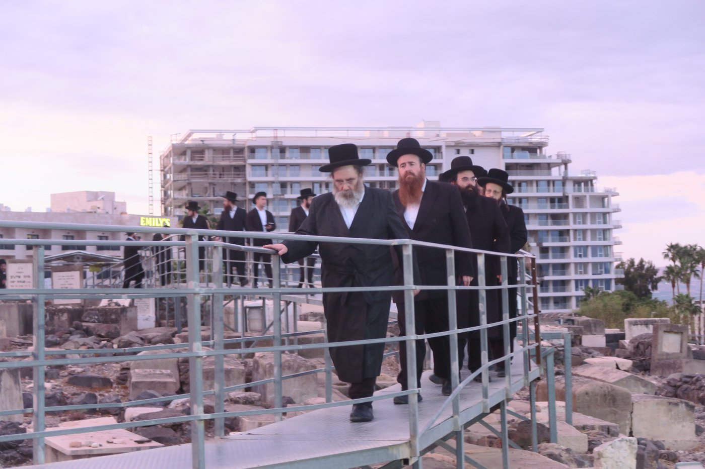 האדמו"ר מסטוטשין שליט"א בטבריה | צילום: מ. אדלר