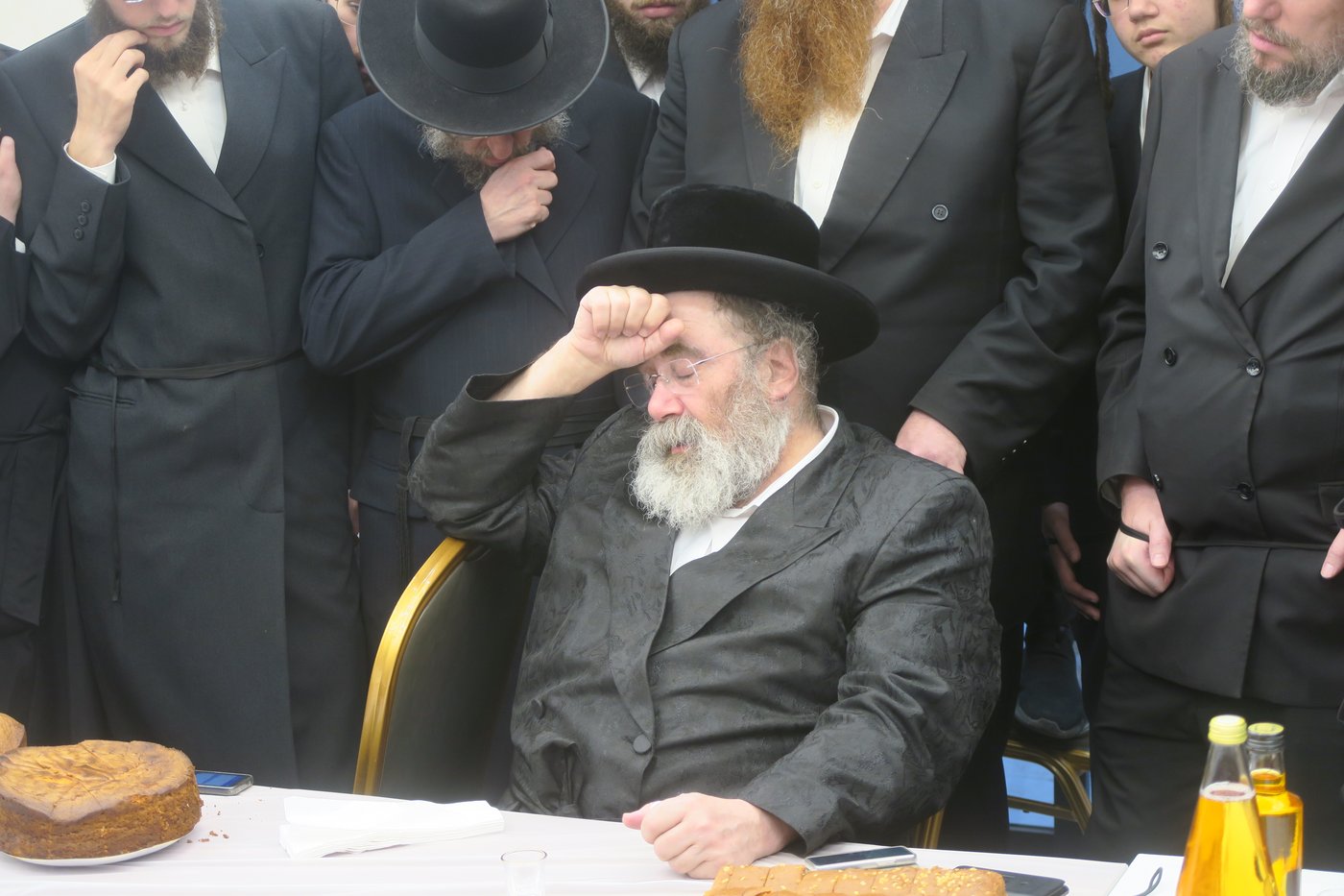 האדמו"ר מסטוטשין שליט"א בטבריה | צילום: מ. אדלר