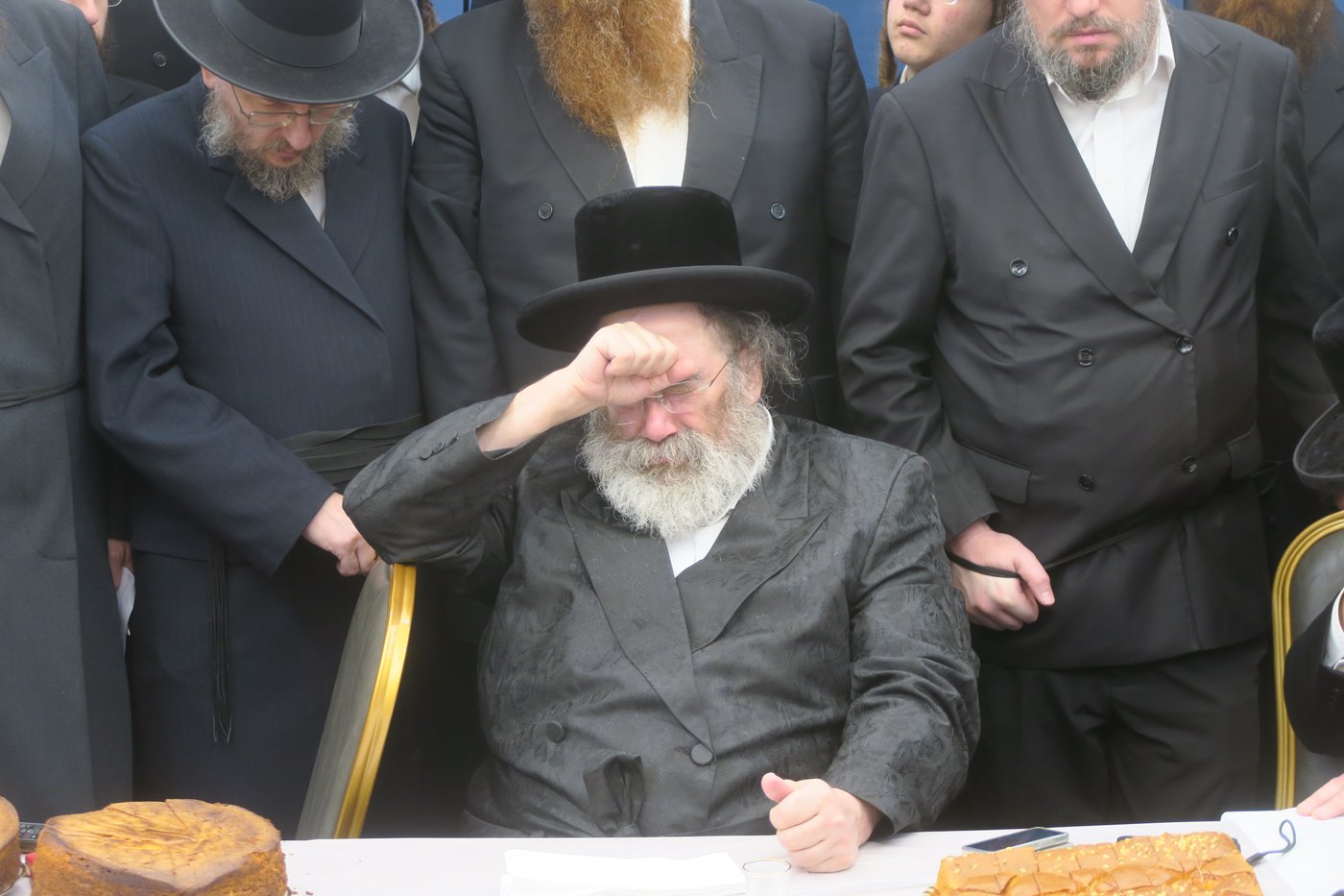 האדמו"ר מסטוטשין שליט"א בטבריה | צילום: מ. אדלר