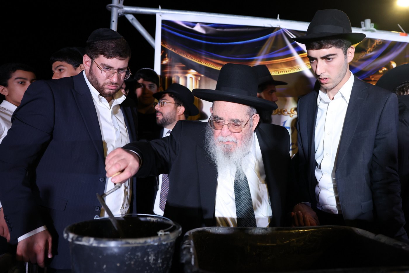 הנחת אבן הפינה בנתיבות | צילום: יעקב כהן
