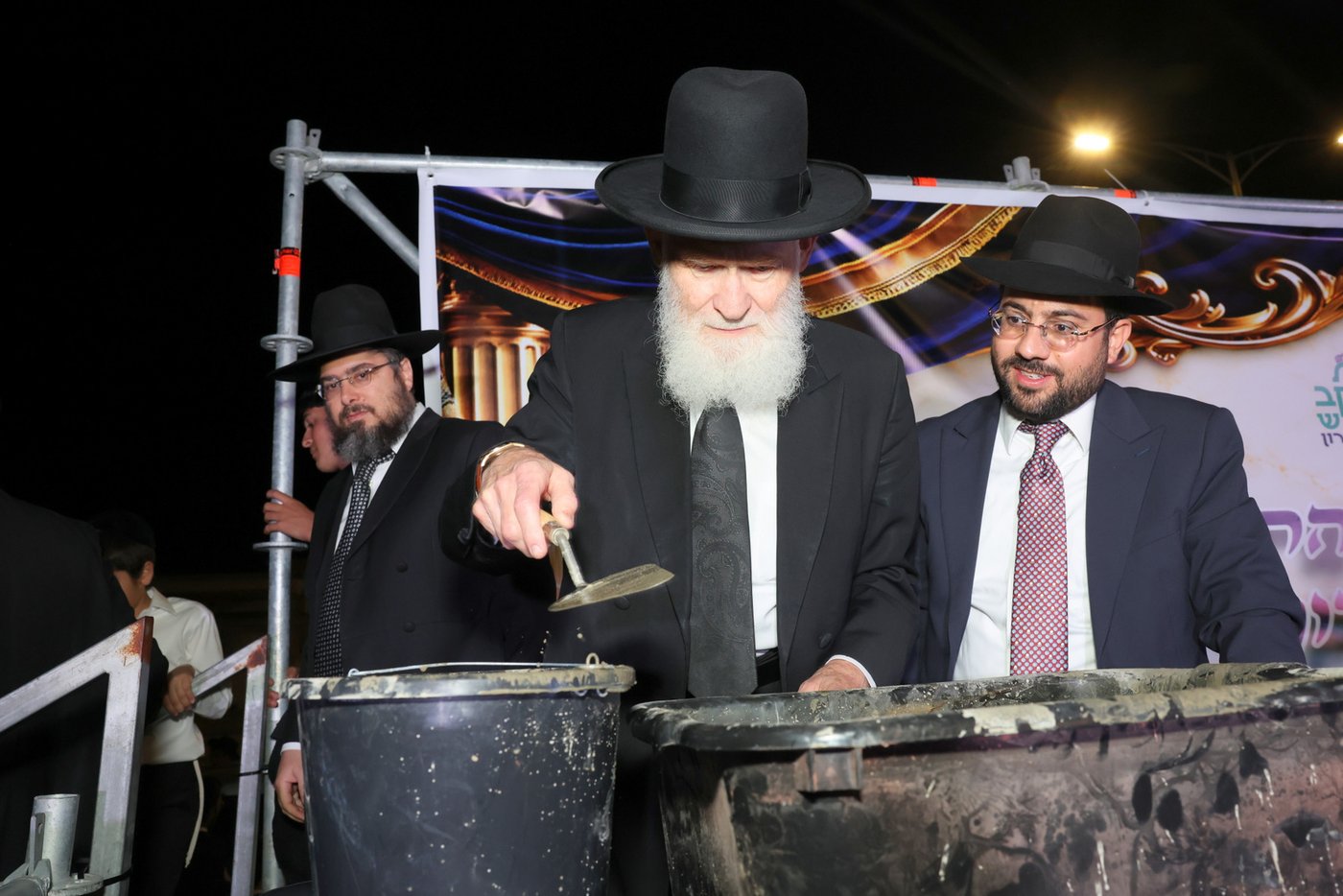 הנחת אבן הפינה בנתיבות | צילום: יעקב כהן