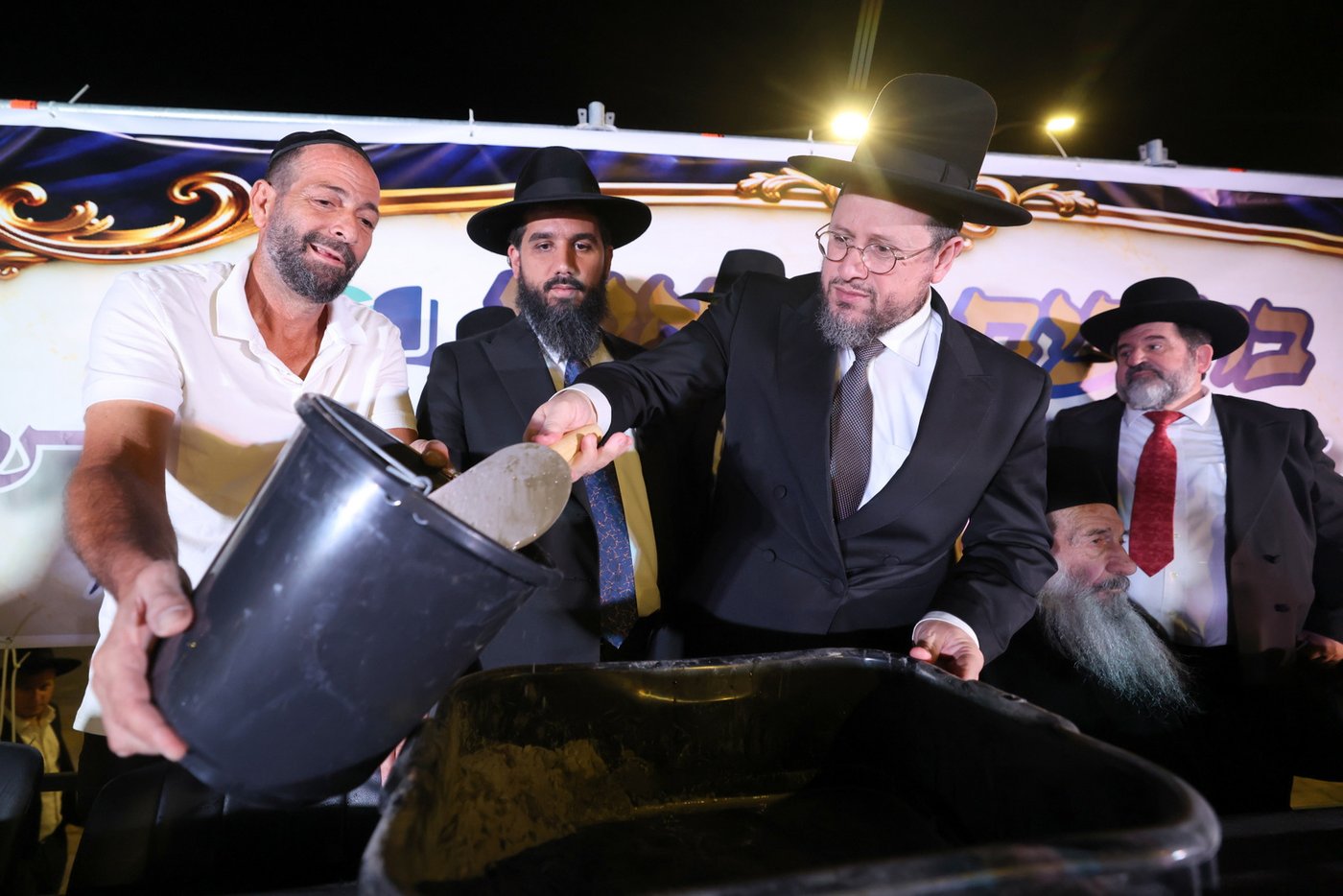הנחת אבן הפינה בנתיבות | צילום: יעקב כהן