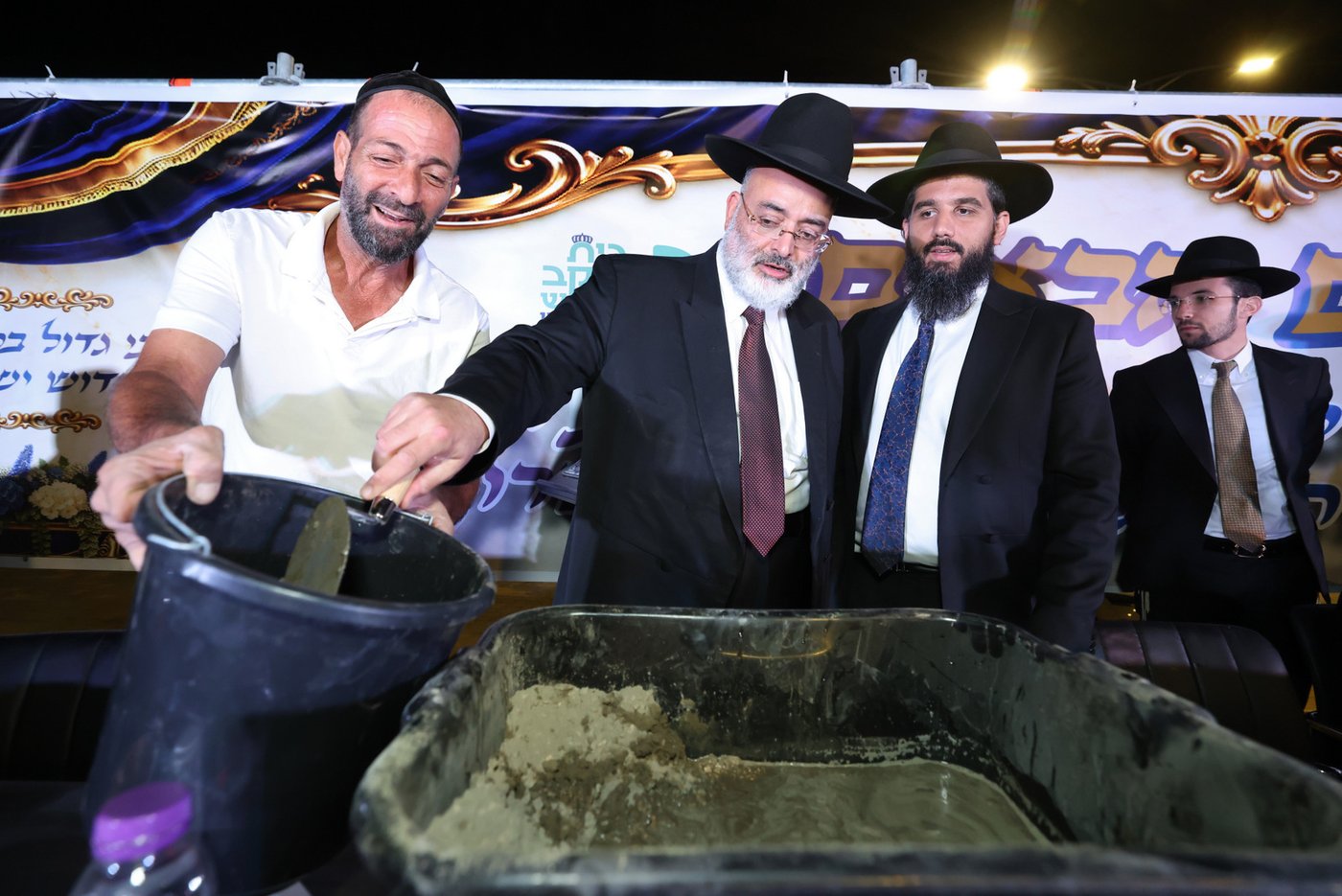 הנחת אבן הפינה בנתיבות | צילום: יעקב כהן