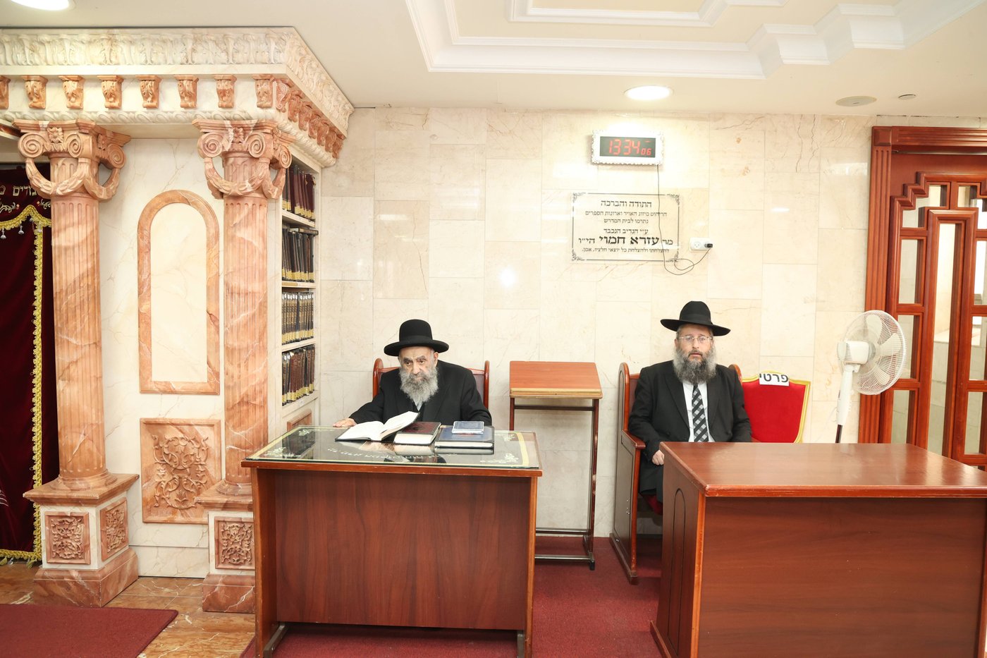 הגר"מ צדקה בביקורו בישיבת באר יהודה