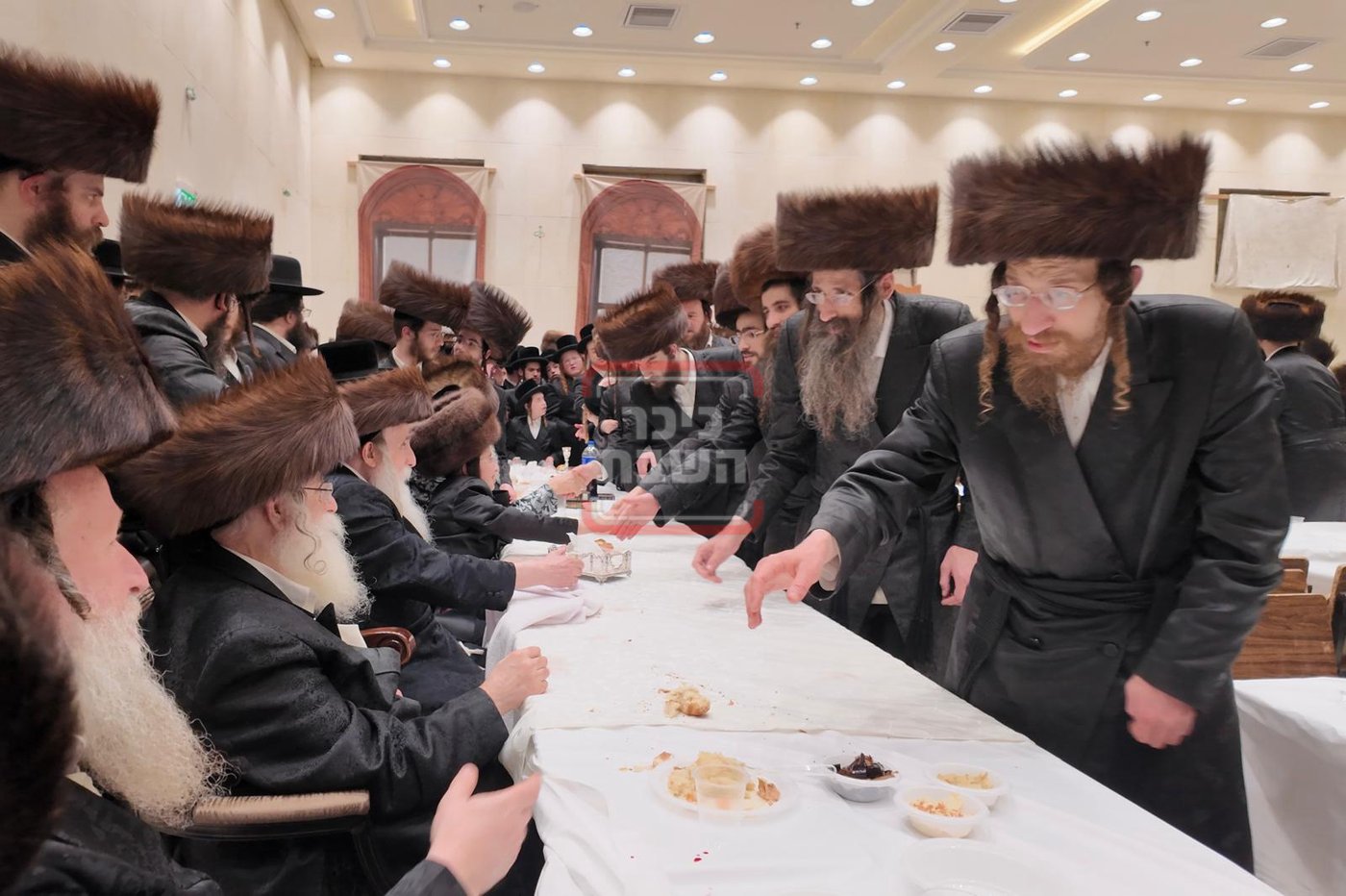 שמחת הבר מצווה לנכדי האדמורי"ם ממככנובקא בעלזא - שאץ