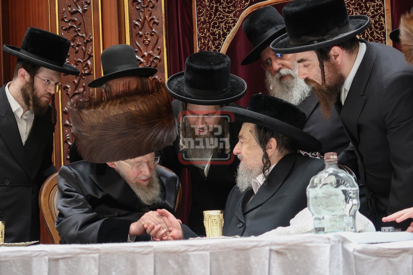הגה"צ רבי יעקב מאיר שעכטר בברית לנין האדמו"ר מסלונים