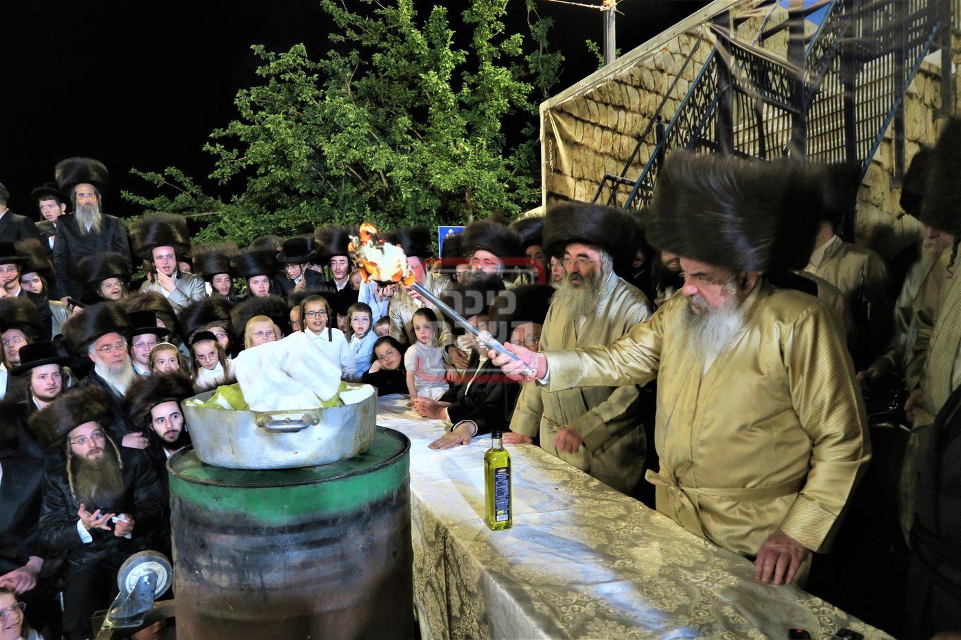 האדמו"ר מלעלוב שבת בהעלותך במירון