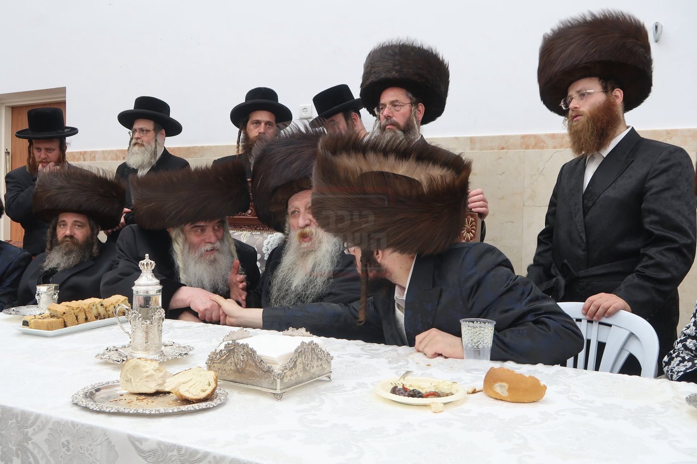 שמחת שבע ברכות בחצרות טשארנאביל - ראדושיץ - ראזלא