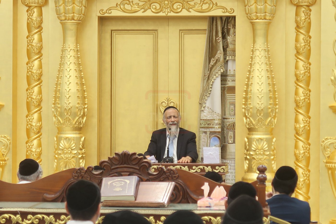 הרב מיכאל לסרי בשיחת חיזוק ביום ט' באב בבית המדרש 'יביע אומר'