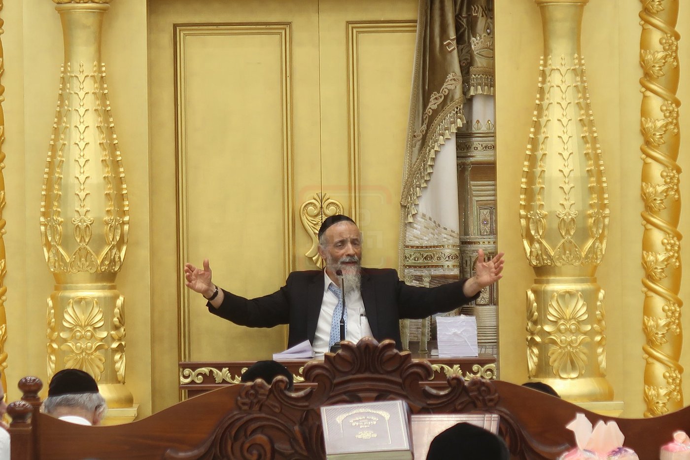 הרב מיכאל לסרי בשיחת חיזוק ביום ט' באב בבית המדרש 'יביע אומר'