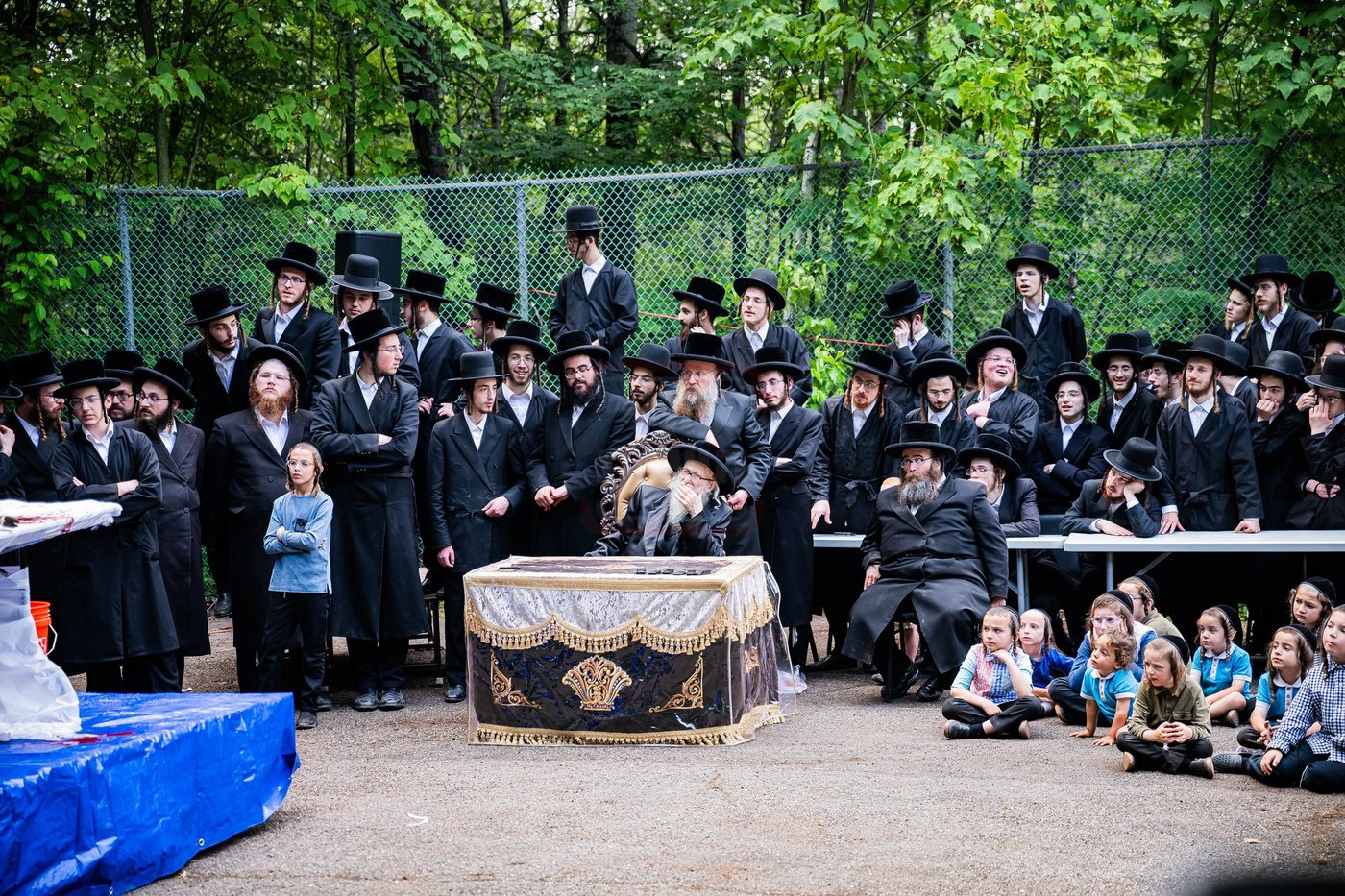 מעמד שחיטת כבש הפדיון במחנה ישיבת סערדאהעלי