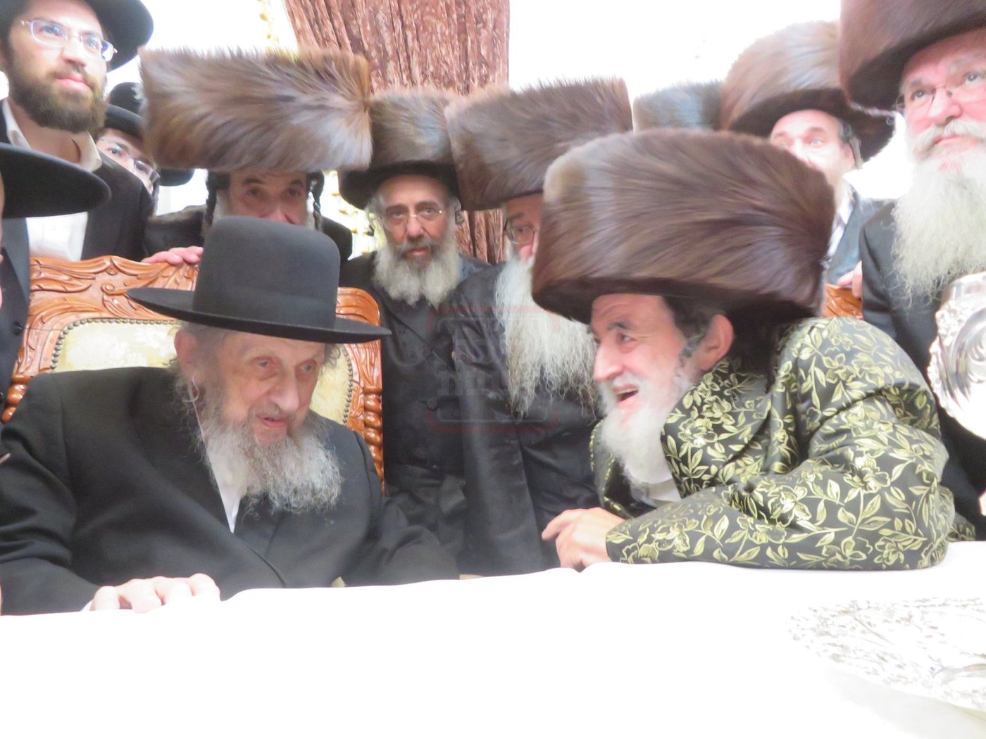 הגר"ד לנדו בביקור אצל האדמו"ר מויז'ניץ
