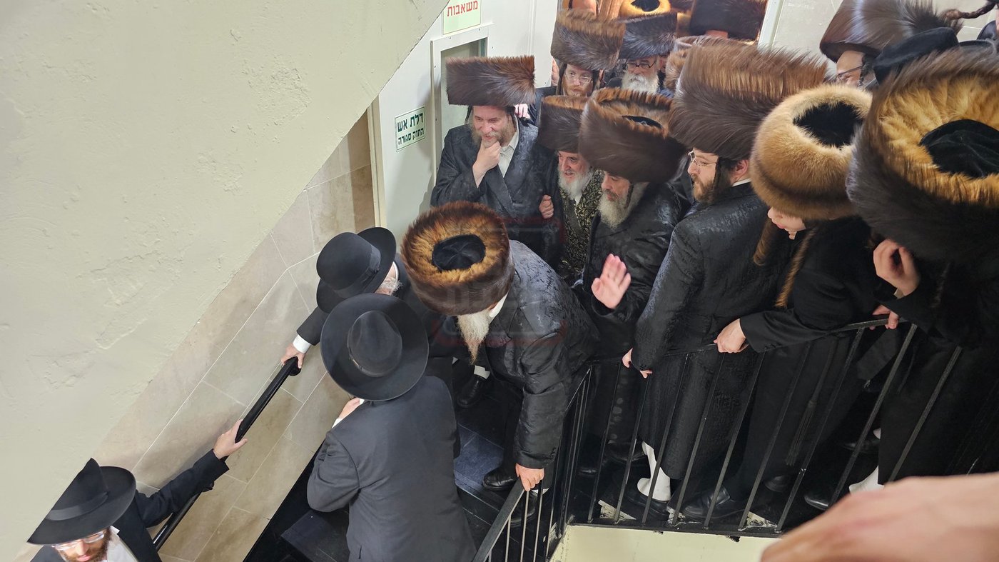 הגר"ד לנדו בביקור אצל האדמו"ר מויז'ניץ