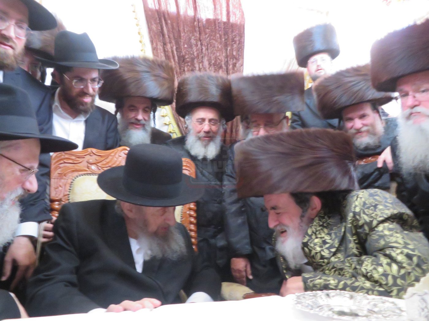 הגר"ד לנדו בביקור אצל האדמו"ר מויז'ניץ