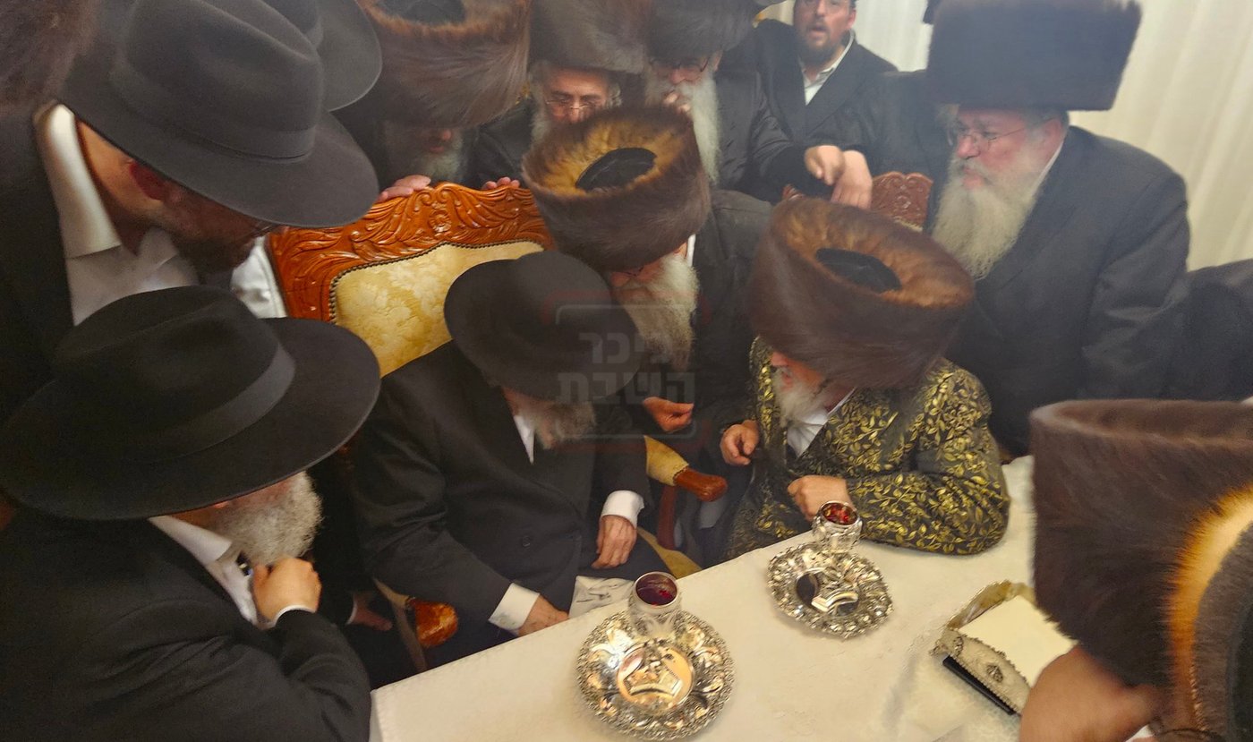 הגר"ד לנדו בביקור אצל האדמו"ר מויז'ניץ