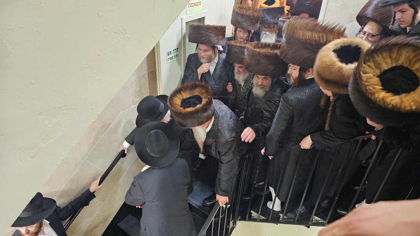 הגר"ד לנדו בביקור אצל האדמו"ר מויז'ניץ