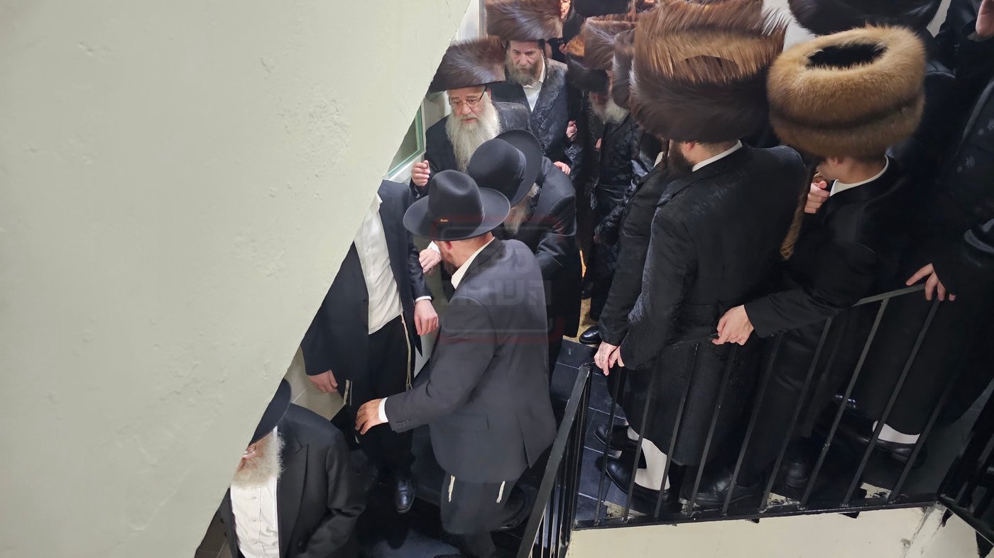 הגר"ד לנדו בביקור אצל האדמו"ר מויז'ניץ