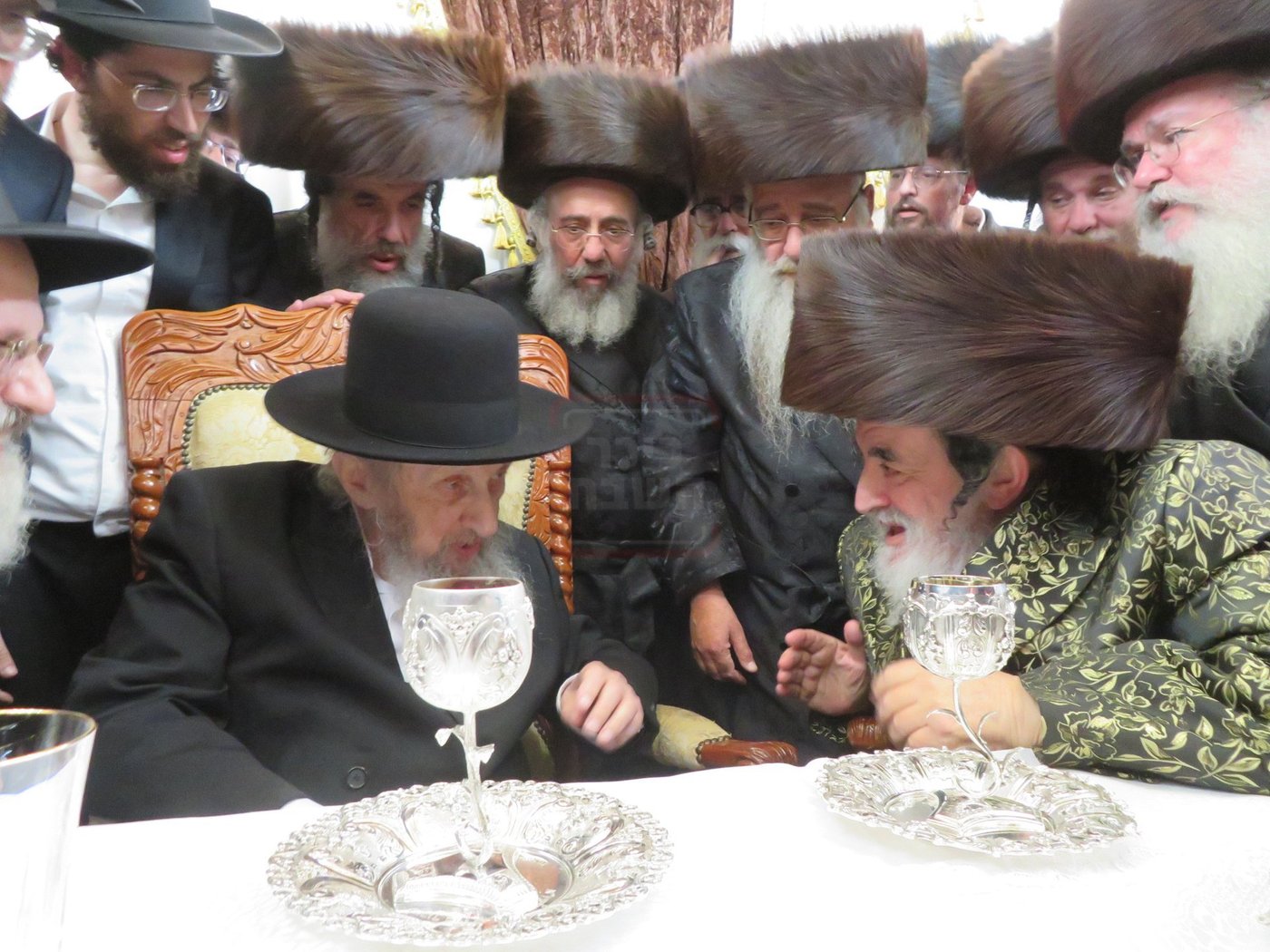 הגר"ד לנדו בביקור אצל האדמו"ר מויז'ניץ