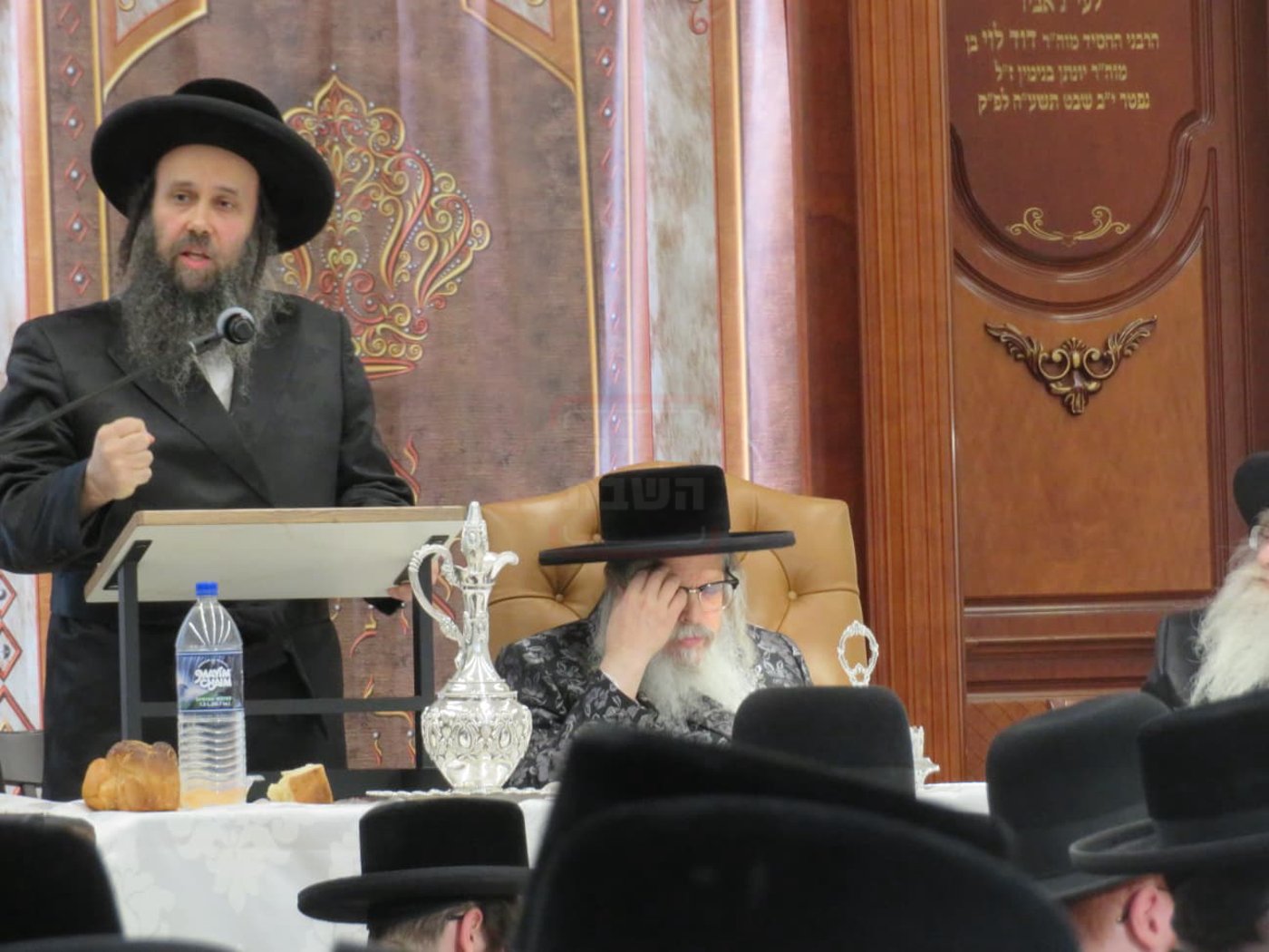 שיעור סוגיא וראש חודש ניסן סעודה במתיבתא ד'סאטמר