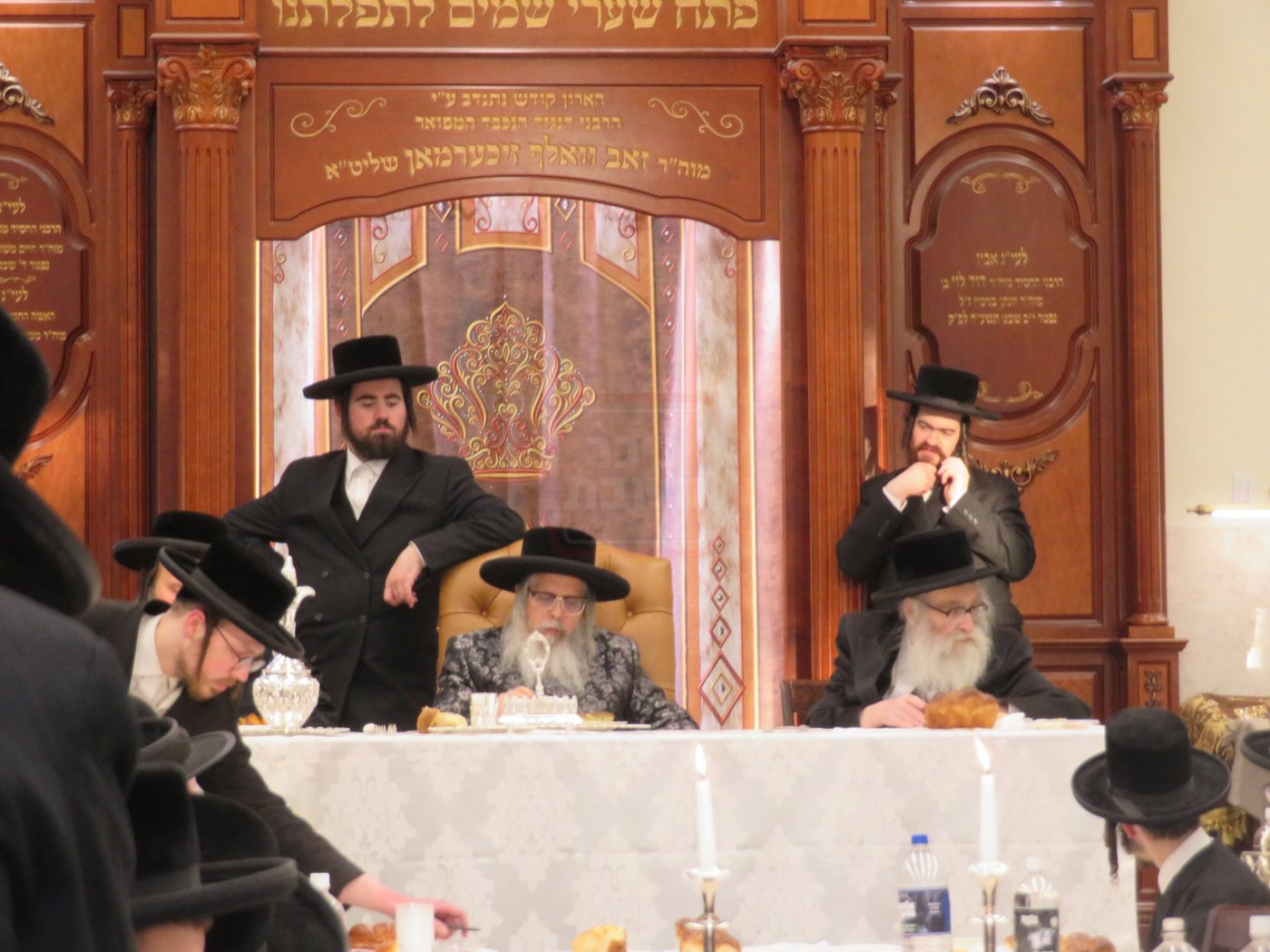 שיעור סוגיא וראש חודש ניסן סעודה במתיבתא ד'סאטמר