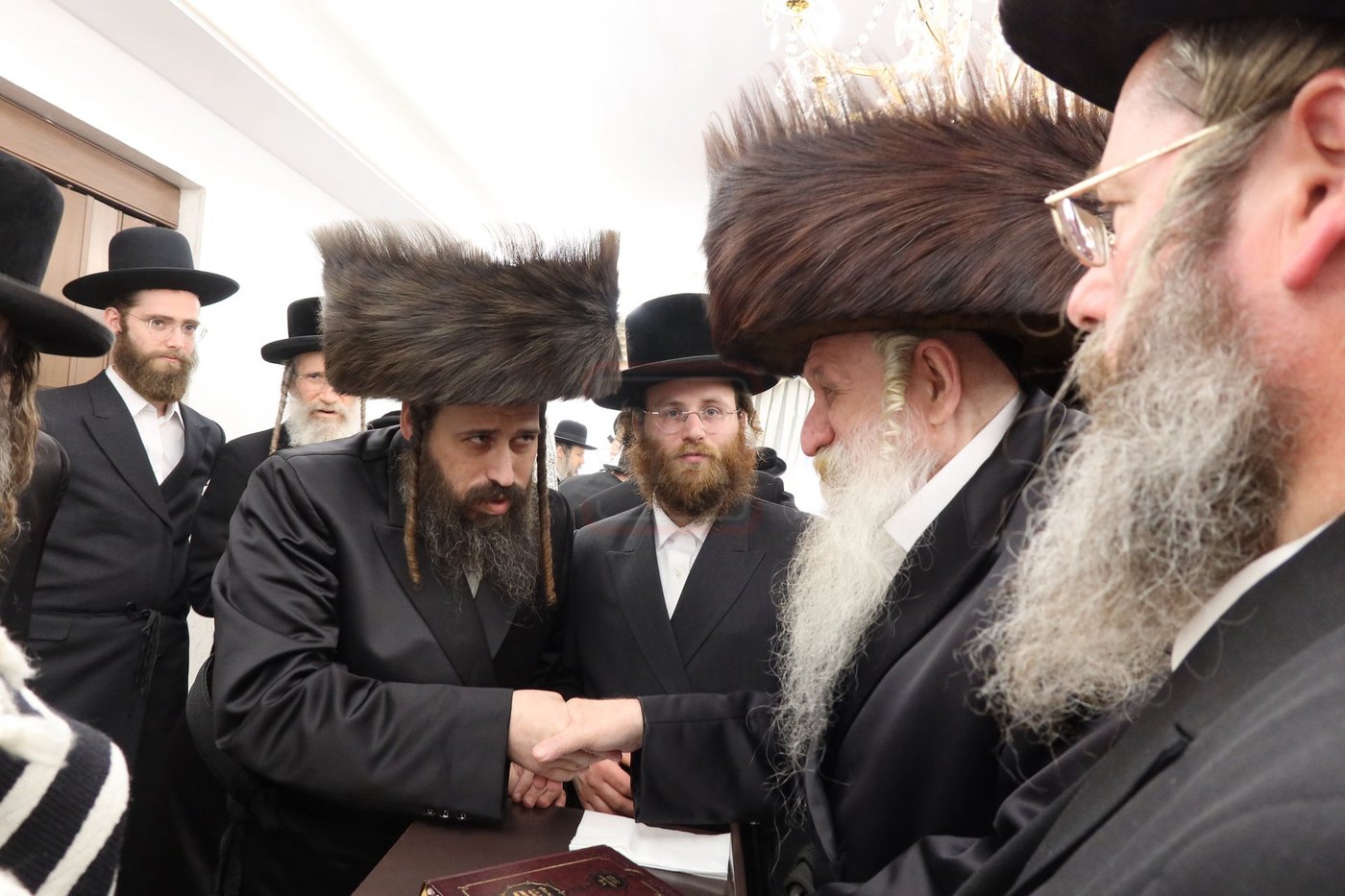 שמחת הברית לצאצאם של האדמו"ר מטשארנאביל ורבי נחמן בידרמן