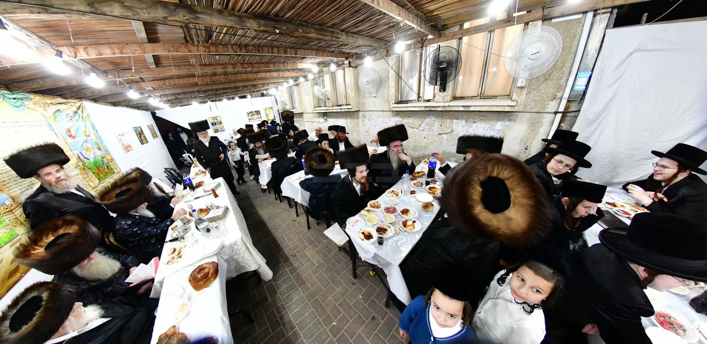 האדמו"ר מספינקא כהנא בטיש חול המועד סוכות