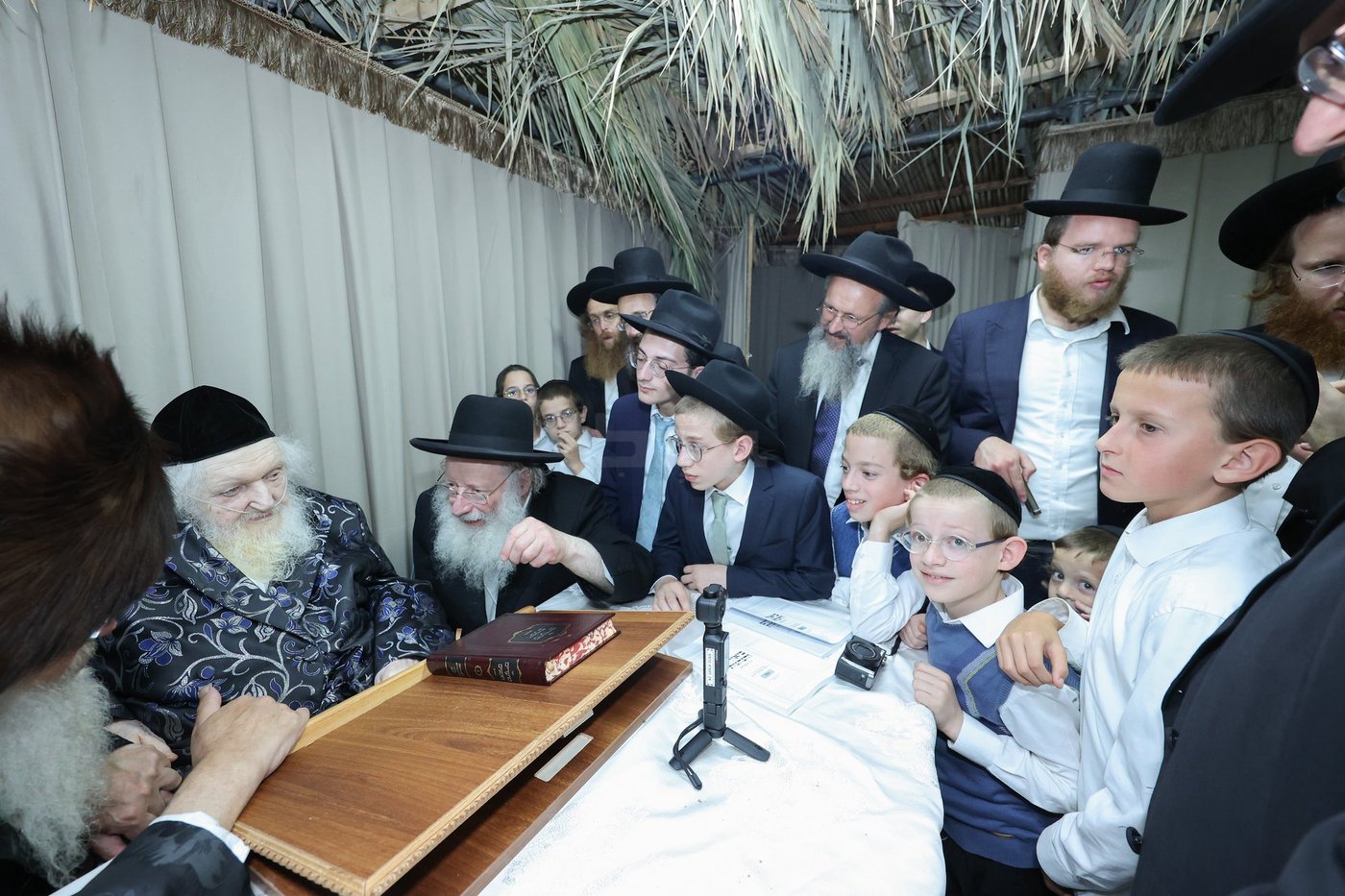 חג הסוכות אצל הגאון רבי משה שטרנבוך שליט"א | צילום: א. אייזנבאך, דוד ארזני