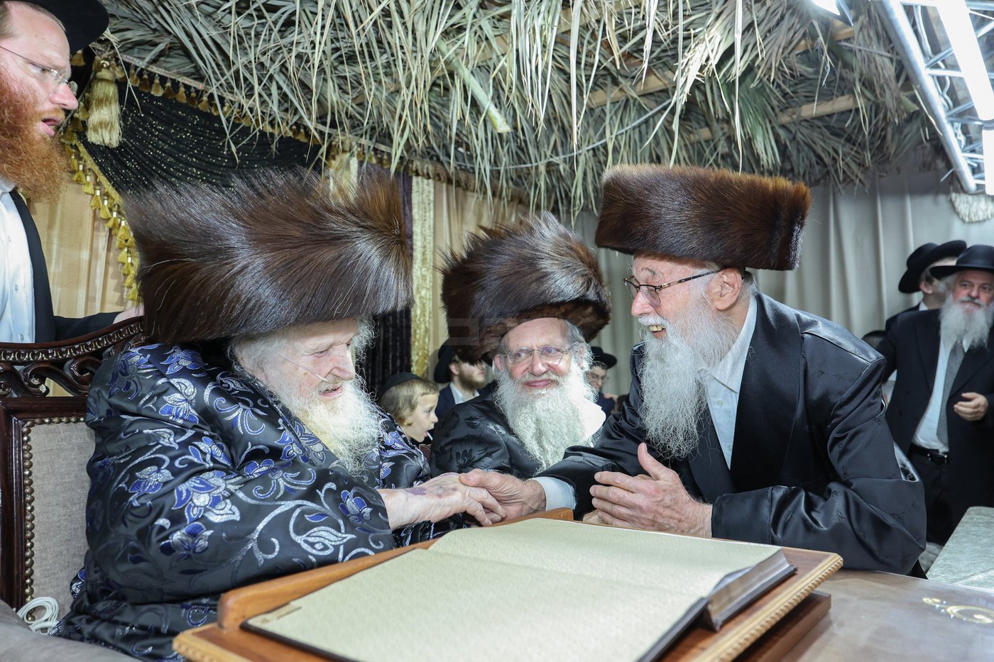חג הסוכות אצל הגאון רבי משה שטרנבוך שליט"א | צילום: א. אייזנבאך, דוד ארזני