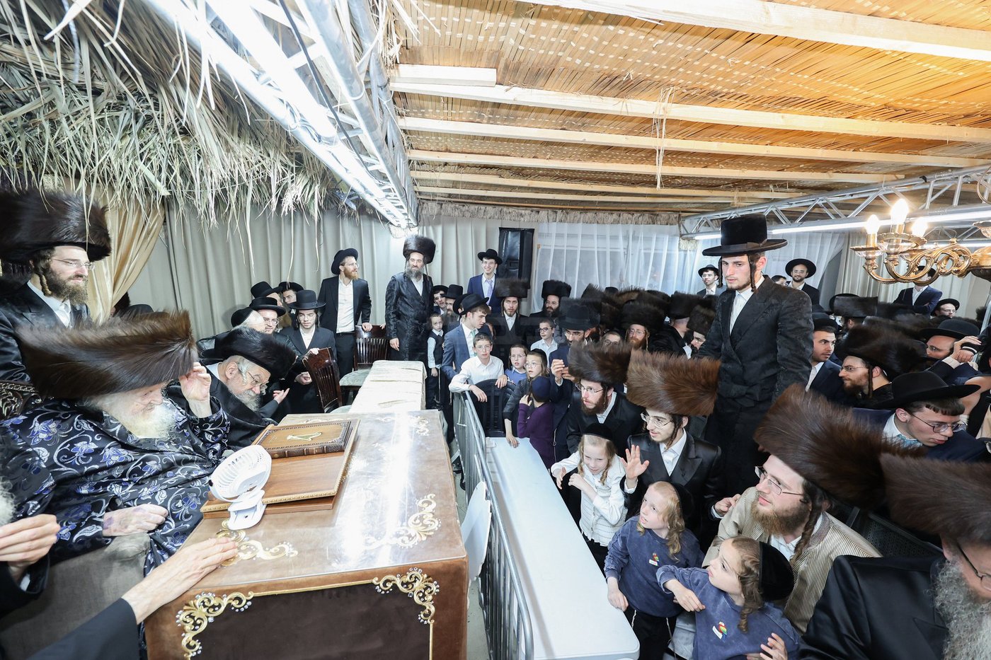 חג הסוכות אצל הגאון רבי משה שטרנבוך שליט"א | צילום: א. אייזנבאך, דוד ארזני