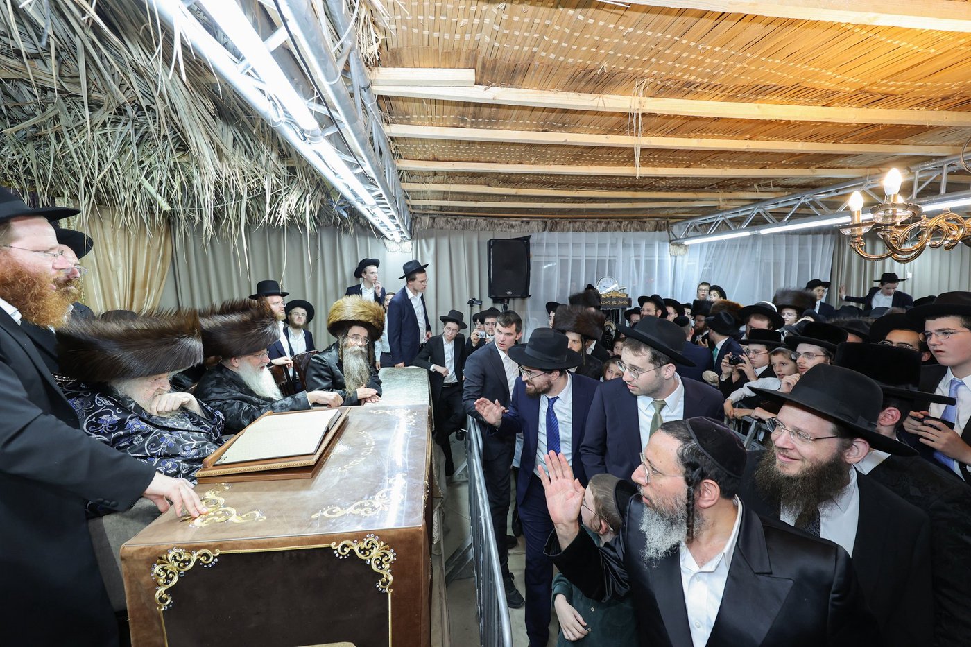 חג הסוכות אצל הגאון רבי משה שטרנבוך שליט"א | צילום: א. אייזנבאך, דוד ארזני