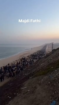 תמונות שחמאס רצה: מחבלים מקבלים את פני השבים לצפון רצועת עזה הבוקר | תיעוד