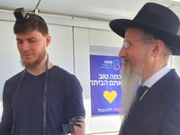 התשובה היהודית: אלכסנדר טרופנוב הניח תפילין - יממה אחרי שחרורו מהשבי בעזה