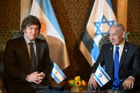 חאבייר מיילי יחד עם ראש הממשלה בנימין נתניהו