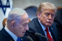 טראמפ ונתניהו בכנסת