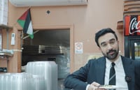 הסרטון של ממדאני, ברקע דגל אש"ף