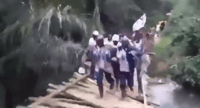בזבוז מיליונים ובושה לנשיא: גשר של 2.2 מיליון דולר קרס בקונגו רגע אחרי חנוכתו | צפו