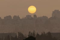 זיהום אוויר חריג בישראל