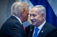 נתניהו וטראמפ בכנסת