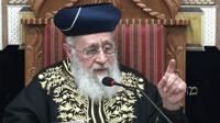 הרב יצחק יוסף בשיעור השבועי