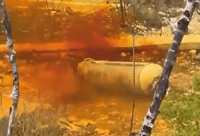 התיעוד שעורר בהלה: מהו החומר הצהוב שנפלט משבר היירוט בצפת? | תיעוד