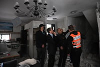 ביקור נשיא המדינה בזירת הנפילה בראשון לציון