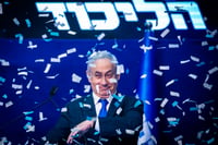 בנימין נתניהו, ליל הבחירות לכנסת ה-25