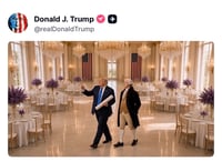 טראמפ פרסם סרטונים מוזרים: מדמיין עצמו עם וושינגטון ומשבח את קים ג'ונג און