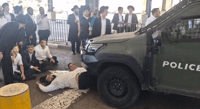בחור ישיבה נעצר בחשד לנהיגה ברכב גנוב • מפגינים חוסמים את כביש 443