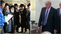 מימין: טראמפ, משמאל: האדמו"ר מסאטמר בדרך לבית הלבן