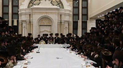 האדמו"ר מסקולען ירושלים במלווה מלכה בבית שמש 